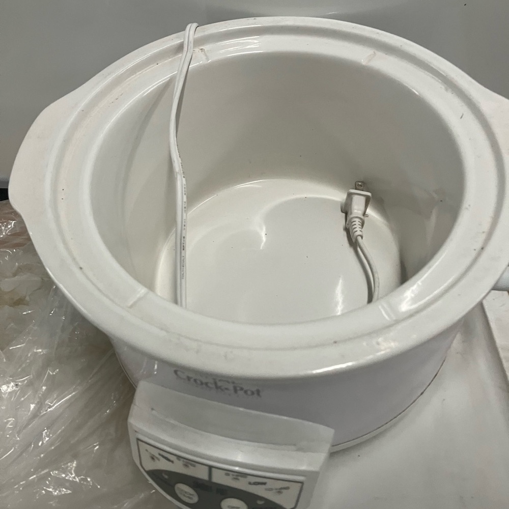 RIVAL White 2001 Crock Pot Smart Pot Slow Cooker 5 QT round Model 3060W EUC - Picture 7 of 10